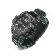 thumbnail image 3 of Reloj de cuerda tejida con paraguas multifuncional para exteriores, pulsera de supervivencia para exteriores, correa deportiva, brújula con silbato de pedernal, 3 of 4