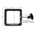 thumbnail image 7 of Walbest 1Pc Fish Feeding Ring Aquarium Fish Tank Mariculture Fishes Floating Food Feeder Circle with Suction Cup(Black Square), 7 of 7