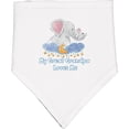 thumbnail image 2 of Inktastic My Great Grandpa Loves Me Cute Elephants Clouds Moon Stars Baby Bandana Bib, 2 of 4