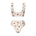 thumbnail image 6 of Rocae Cute Squirrel for Bikini Set for Women Two Piece Sexy High Swimsuits Split Crossover Bikini Small, 6 of 9