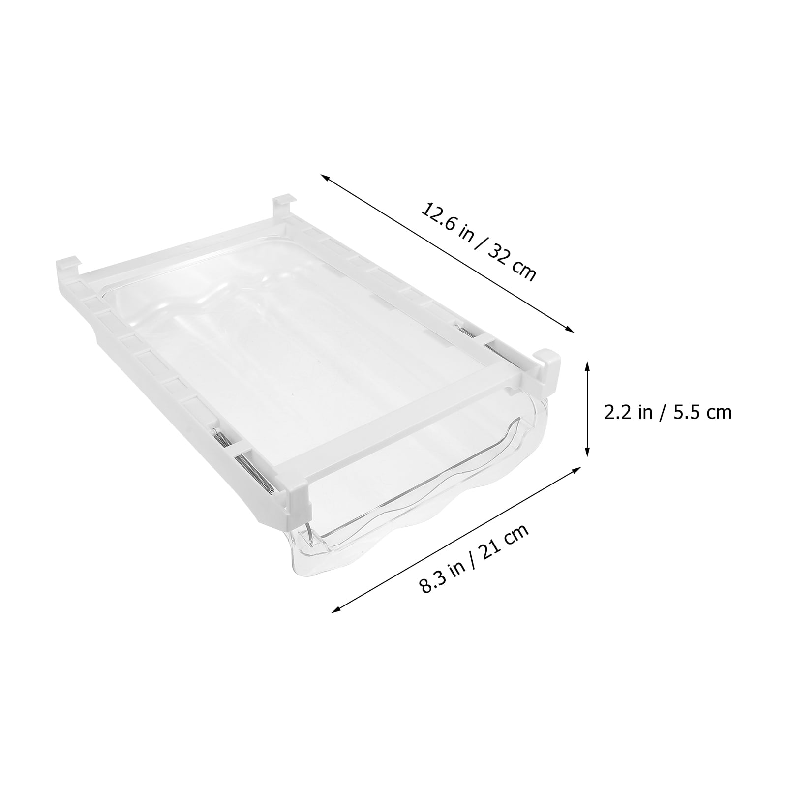 OUNONA  Transparent Crisper Refrigerator Egg Container Tray