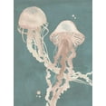 thumbnail image 2 of Popp, Grace 15x18 Black Ornate Wood Framed with Double Matting Museum Art Print Titled - Jellyfish Dance I, 2 of 4