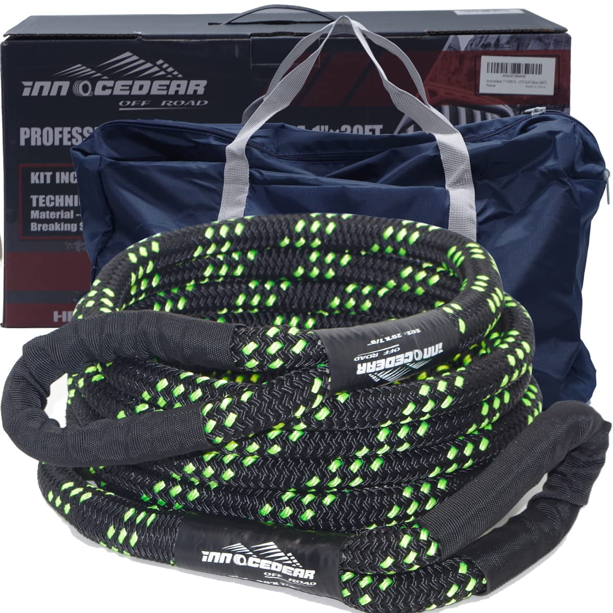 Innocedear 7/8"×20ft Recovery & Tow Rope Energy Rope