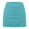 thumbnail image 6 of LEBONYARD Womens Shorts Clearance $5,Women's New Color Mid-waist Skirt Pants Sports Shorts Bottoming Skirt Pants Light Blue XL, 6 of 6