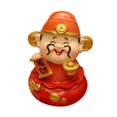 thumbnail image 4 of Estatua china Feng Shui Regalos Figura tradicional Resina Adorno Escultura para Dios de la Riqueza, 4 of 9