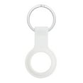 thumbnail image 2 of Protective Case Compatible with Apple AirTag Soft Silicone TPU Rubber Gel with Keychain Anti-Loss Anti-Scratch Skin Tracker Cover for Air Tag by Xpm - White, 2 of 5
