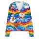 thumbnail image 5 of Puntoco Chaqueta Informal Con Botones Y Estampado Navideño Para Mujer, 5 of 5