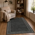 thumbnail image 3 of RUG ROBOT 3x5 Area Rugs for Living Room, Washable Modern Bordered Machine Bedroom Rug, Carpet Soft Non Slip Rugs for Bedroom Laundry Entryway Rug Modern Home Decor, 3 of 6