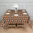 thumbnail image 3 of Halloween Ghost & Pumpkin Pattern Square Tablecloth,Waterproof Square Table Cover,Wipeable Spillproof Washable Table Cover for Home Kitchen Party Decor 42"X42"(107x107cm), 3 of 6