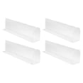 thumbnail image 1 of OUNONA 4pcs Plastic Shelf Dividers Transparent for Homes Workload Reduction and Retail Use, 1 of 8