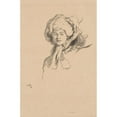 thumbnail image 2 of William Rothenstein 11x14 Black Ornate Wood Framed Double Matted Museum Art Print Titled: The Millamant or Bonnet and Powder (1894), 2 of 5