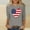 Gray, variant on 4th of July Shirts Women American Flag 3/4 Sleeve Shirt Tops Casual Summer T Shirt Patriotic Tees