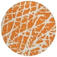 thumbnail image 2 of Addison Rugs Chantille Indoor/Outdoor Transitional Organic Orange Washable Round Rug, 8' x 8', 2 of 6