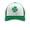 Four-leaf Green/White, variant on Make St. Patrick's Day Great Again Trump Trucker Hat Mesh Cap One Size green/white