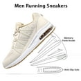thumbnail image 2 of Womens Athletic Shoes Khaki Breathable Workout Tennis Walking Air Cushion Running Sneakers US 7, 2 of 5