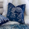 thumbnail image 5 of Horton Indigo Animal Print Polyester 20 in. x 20 in. Throw Pillow (Set of 2), 5 of 5