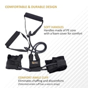 Total Body Band, 20 lbs, Heavy, Charcoal, Full Body Workout Band, Strength & Core Training