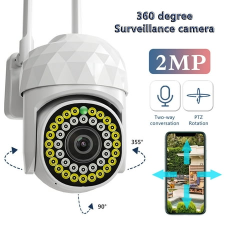 

Security Camera Outdoor with Floodlight 2MP WiFi Cameras for Home Security Digital Surveillance Camera Night Vision Motion Detection IP66 Waterproof
