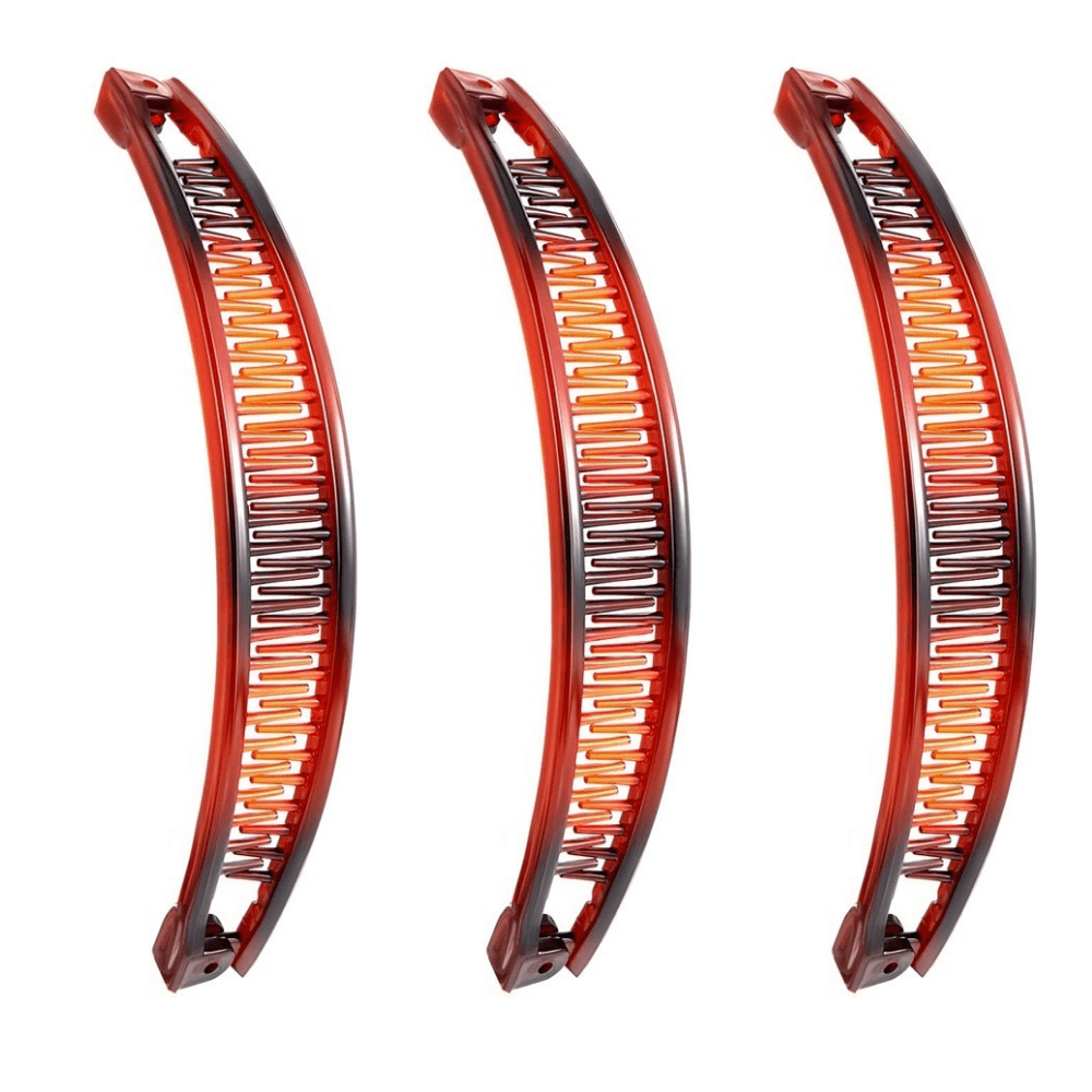 Banana Hair Clips Set of 3, Vintage Thick Curly Hair Comb Tool