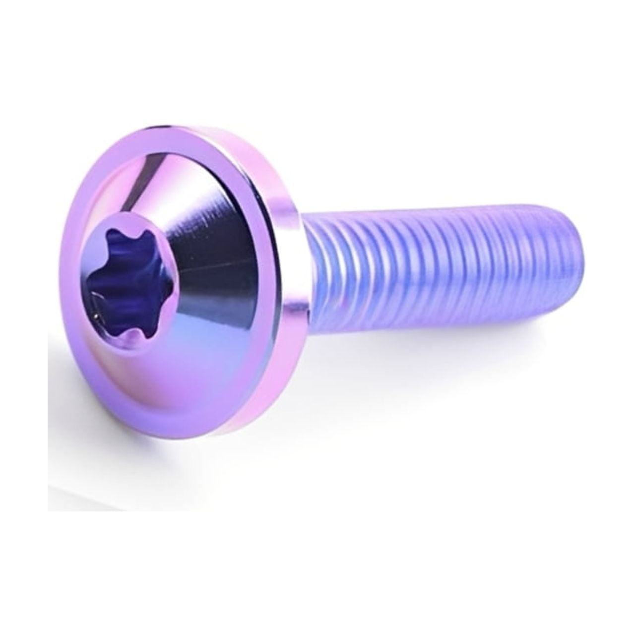 4pcs Titanium Ti M6x10mm Button Torx Head Bolt Screw for Bicycle Motorcycle M6x10, 13 colors