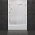 thumbnail image 2 of LessCare Ultra-H 60'' x 62'' Bypass Frameless Tub Door, 2 of 2