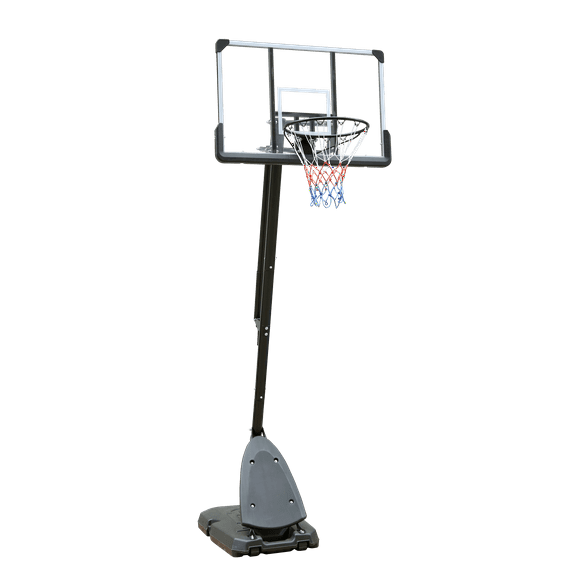 Height Adjustable Basketball Hoop, 7.5 to 10ft Stand with 44 Inch Backboard, Portable Goal System with Stable Base and Wheels, for Outdoor Use