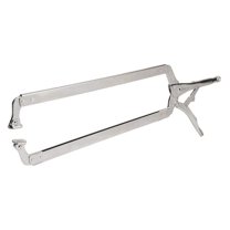 24 Inch C Clamp with Swivel Pads - Locking Wood Metal Clamps for Tapered Workpieces - Heavy Duty C Clamps for Welding, Woodworking, DIY Projects