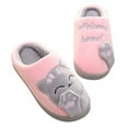 thumbnail image 2 of Luxalzxs Cat Slippers for Women Winter Home Slippers Animal Slippers Non-Slip Warm Indoor Bedroom Floor Shoes, 2 of 5