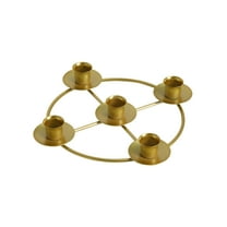 5 Arm Candle Wreath Ring Metal Candle Holder for Pillar Advent Rustic Candlesticks Holders for Xmas Table Centerpiece Decor Home