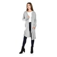 thumbnail image 1 of Cardigan largo con capucha Roman Fashion /Juvenil, 0877 (Gris) gris G, 1 of 5