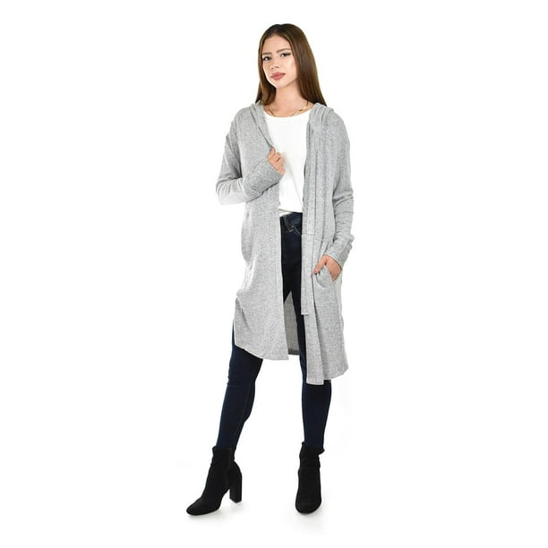 Cardigan largo con capucha Roman Fashion /Juvenil, 0877 (Gris) gris M