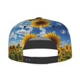 thumbnail image 5 of Adjustable Baseball Cap, Sky Golden Sunflower Field Flat Bill Trucker Flat Brim Hats Dad Hat for Men Women - Snapback Hat Adjustable Size, 5 of 7