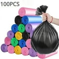 thumbnail image 2 of 100PCS Mixed Color Thicken Disposable Garbage Bags Kitchen Storage Trash Can Liner Bags Protect Privacy Plastic Waste Bag, 2 of 9