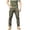 A442 Green, variant on Glisme Pants For Men Solid Color Elastic Waist With Pockets Summer Quick Dry Men Cargo Trousers Size L Black