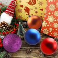 thumbnail image 4 of 24ct Colorful Christmas Ornaments,1.1" Christmas Decorations for Home Christmas Tree Ornaments,Shatterproof Plastic Christmas Ball Ornaments Festive Party Pendant Room Decor(Dark Blue), 4 of 7