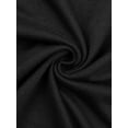thumbnail image 5 of DARING DIVA Women's Plus Square Neck Short Sleeve Trendy Top 1X Black, 5 of 6
