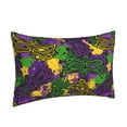 thumbnail image 2 of Bixox Mardi Gras7 Printed Pillow Protector,Super Soft Ideal for Home,Guests,Rentals - 16"x24", 2 of 8