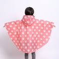 thumbnail image 2 of Wuxian Kids Toddler Rain Suit Rain Poncho Cartoon Raincoat Jacket Cute Rain Coat Toddler Boys Girls Rain Cape Light Waterproof Hoodie Outwear Rain Gear,Pink,1-3 Years, 2 of 9