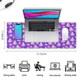 thumbnail image 5 of Long Mouse Pads for Desk,Purple Cartoon Unicorn Cloud Pattern Desk Mats on Top Of Desks, Desk Mouse Pad Extra Large with 3mm Non-Slip Base and Stitched Edge for Gaming,Office,Work,Home 31.5"x11.8", 5 of 6