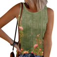 thumbnail image 2 of Womens Loose Fit Casual Flowy Tank Tops Crew Neck Trendy Textured Sleeveless Summer Tops, 2 of 5