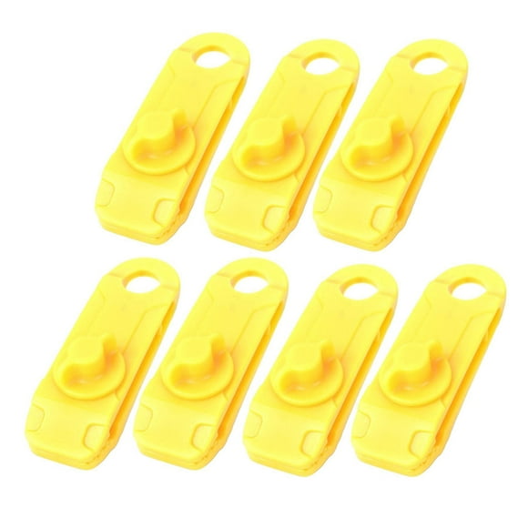 Clips Para Carpas, Paquete De 7, Hebillas Resistentes Y Resistentes Al Viento Con Cuerdas, Agarre Seguro Y Diseño Impermeable Para Acampar, Toldos Y Exteriores.,Vsgery