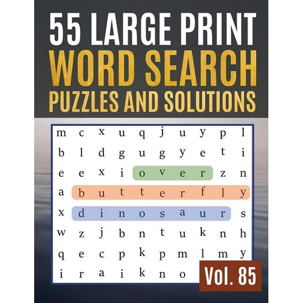 find words for adults seniors 55 large print word