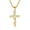 Gold Color, variant on 14K Yellow Gold Classic Christian Bible Cross Pendant Jesus Amulet Necklace for Men Women Catholic Prayer Faith Jewelry Gifts