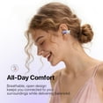 thumbnail image 3 of Clip On Wireless Earbuds Women 60H Battery, Bluetooth 6.0 Open Ear, Detachable Crystal Butterfly Earrings IPX5, 3 of 8