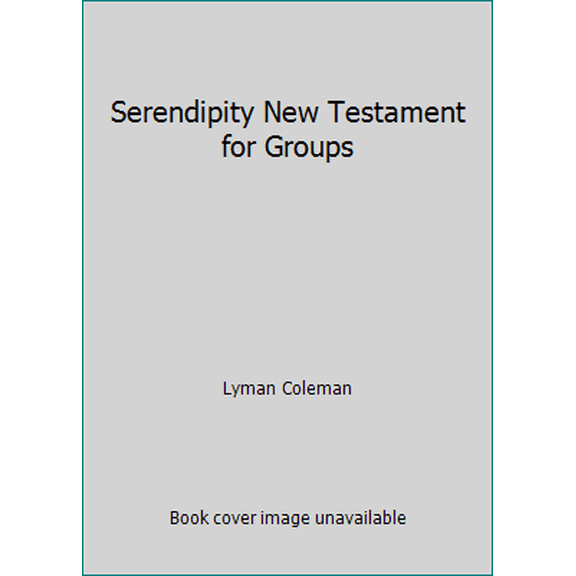 Pre-Owned Serendipity New Testament for Groups: New International Version (Paperback) 0809128632 9780809128631