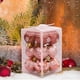thumbnail image 5 of 12 bolas navideñas colgantes de 4 cm, decorativas e irrompibles para árbol de Navidad. rosa áurea, 5 of 8