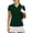 Green, variant on PINSPARK Womens Polos Shirts Short Sleeve Golf Tops Collared V Neck Tennis Shirts Workout Pickleball Apparel Plus Size