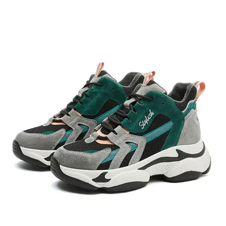 

Women‘s Fleece Liner Platform Sneakers Lightweight Low Top Lace Up Warm Casual Shoes Women‘s Footwear