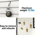 thumbnail image 3 of LQQBOX 20 Pcs Vinyl Siding Hooks, No Hole Siding Hanging Hangers, Heavy-Duty Stainless Steel Vinyl Siding Hanger, Reusable Siding Clips for Hanging Holiday Decorations, Plaques, String Light, 3 of 7