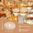 thumbnail image 5 of Flameless Led Floating Candles 6 Pack, Water Activated, Lasting 200 Hours Waterproof Tealights for Cylinder Vases, Centerpieces at Wedding Decor, Party, Pool, 5 of 8